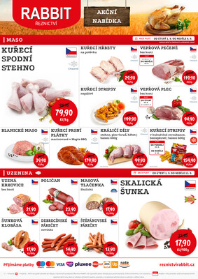leták RABBIT řeznictví