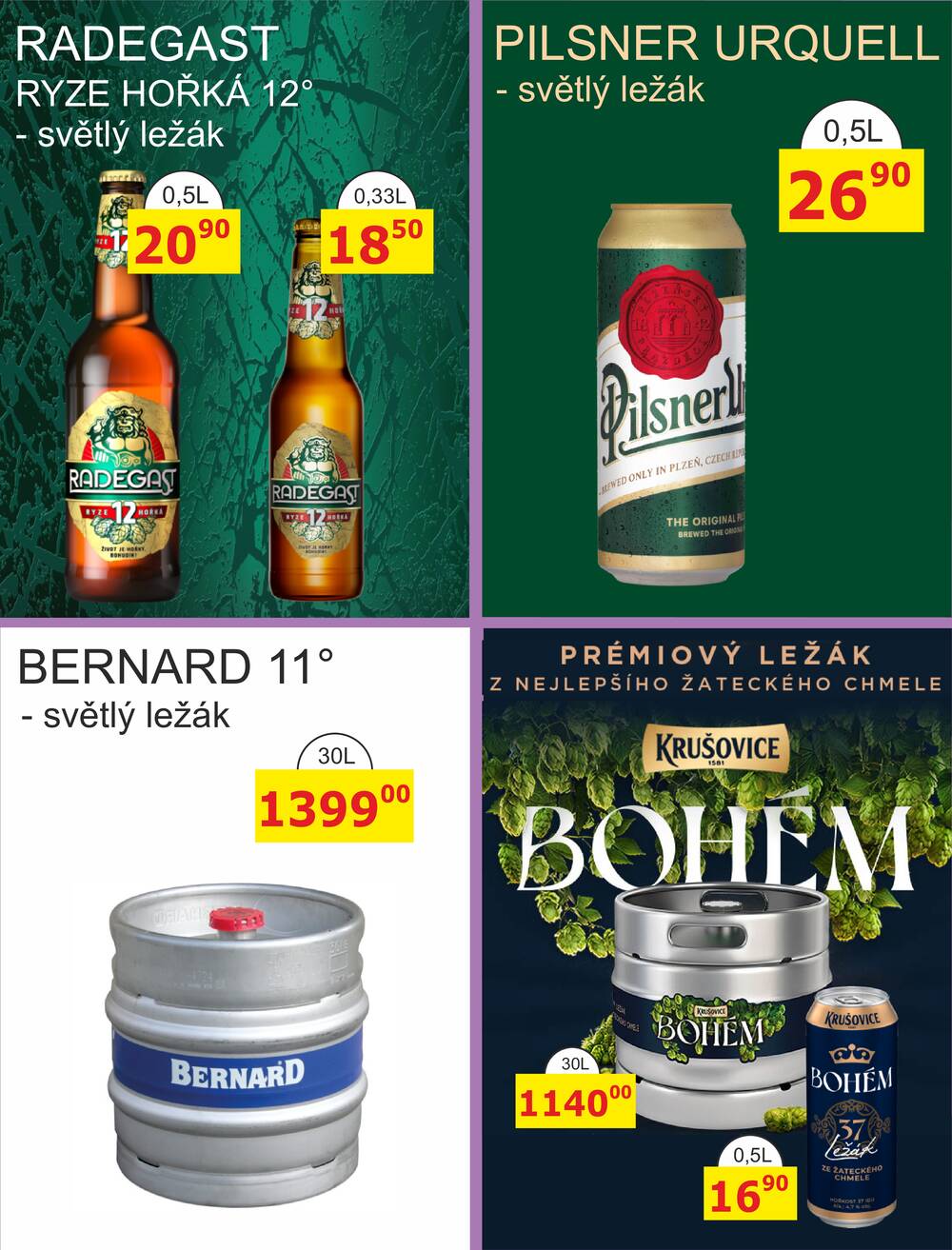 BENE Nápoje od 1.9. do 30.9.2026