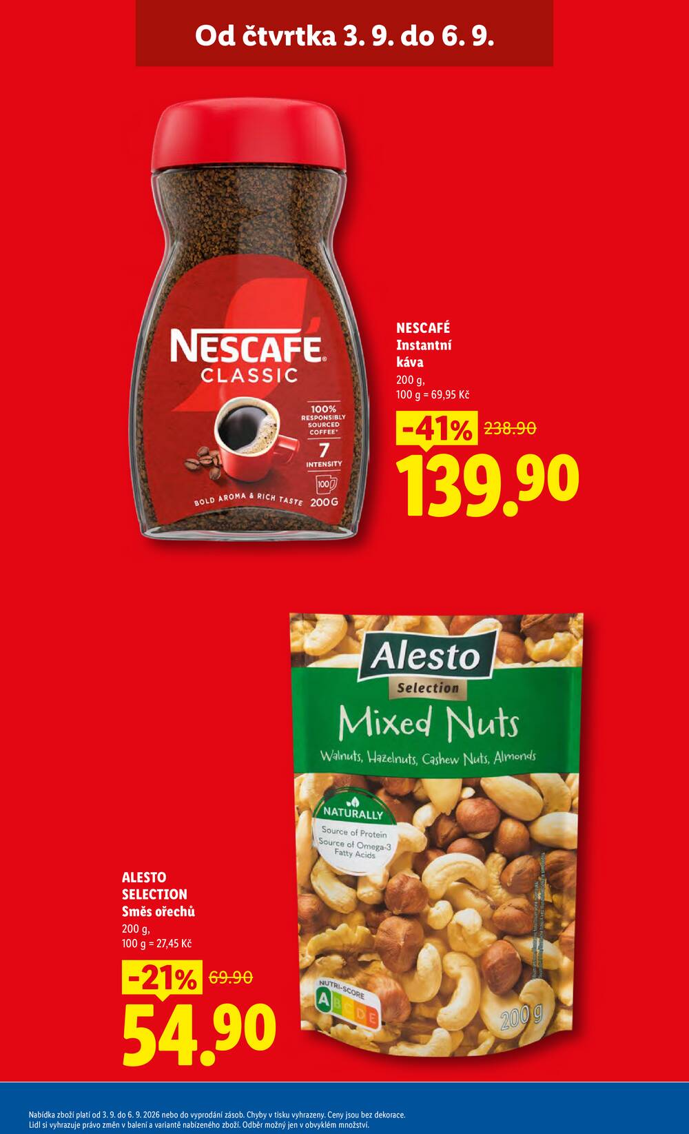 Lidl Čtvrtek od 3.9. do 6.9.2026
