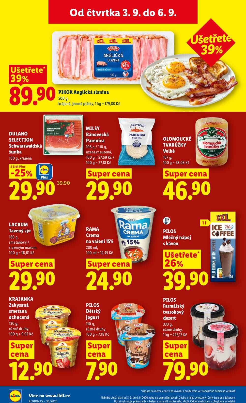 Lidl Čtvrtek od 3.9. do 6.9.2026