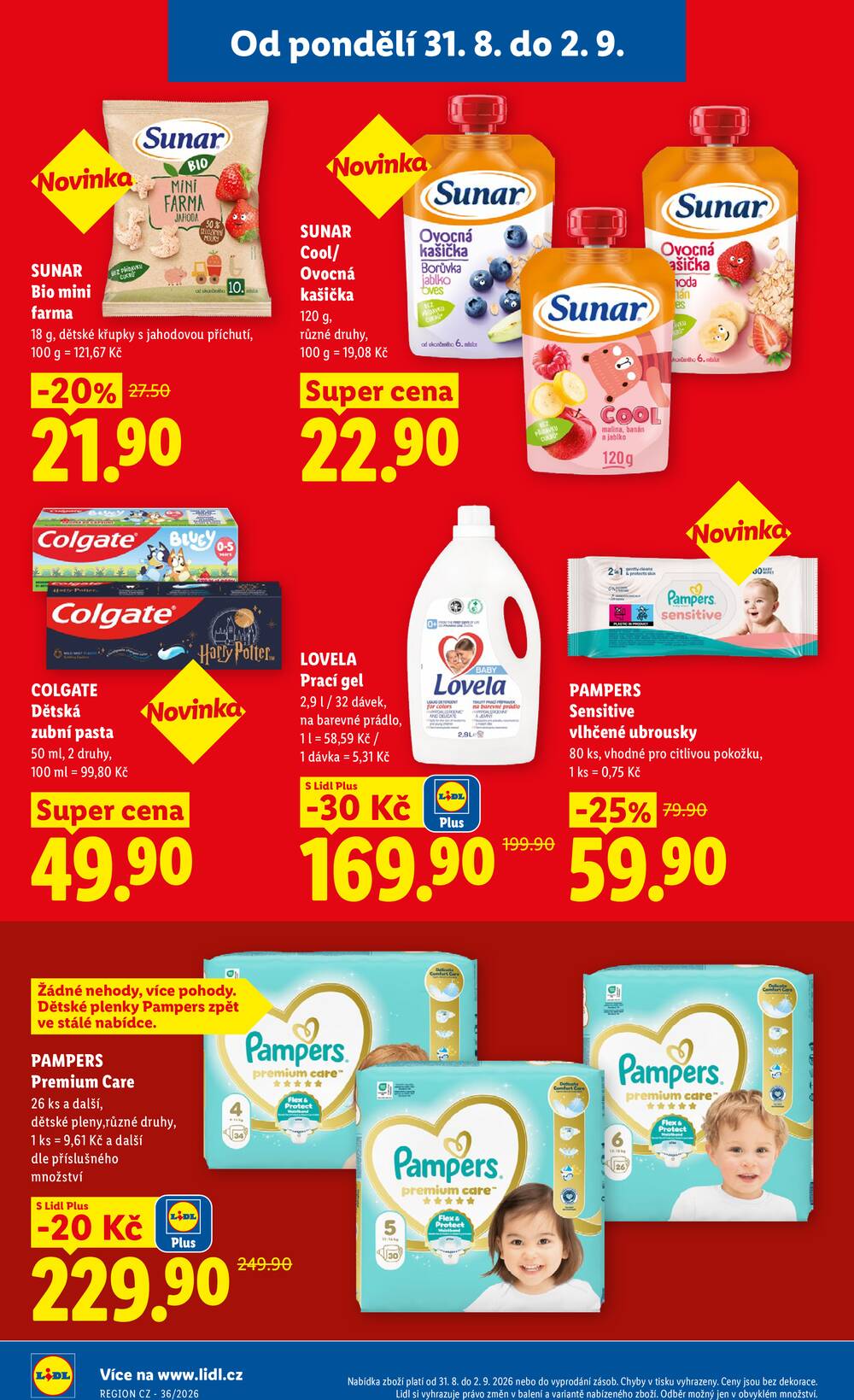 Lidl od 31.8. do 2.9.2026