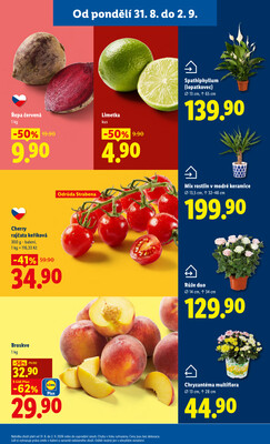 Lidl od 31.8. do 2.9.2026