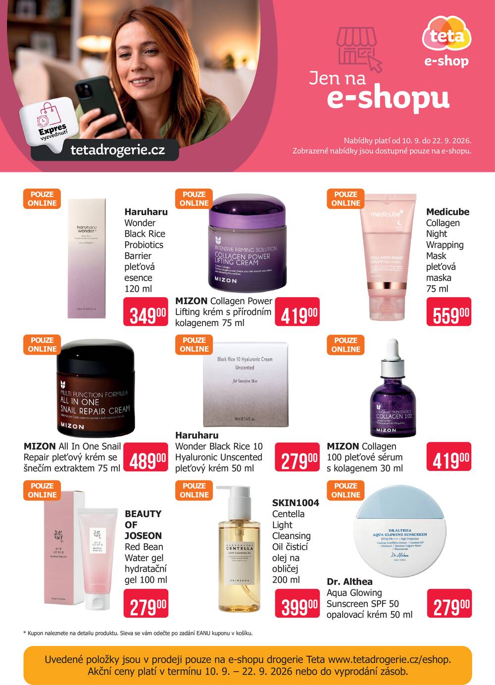 Leták Teta drogerie - Teta drogerie eshop od 10.9. do 22.9.2026 - strana 1