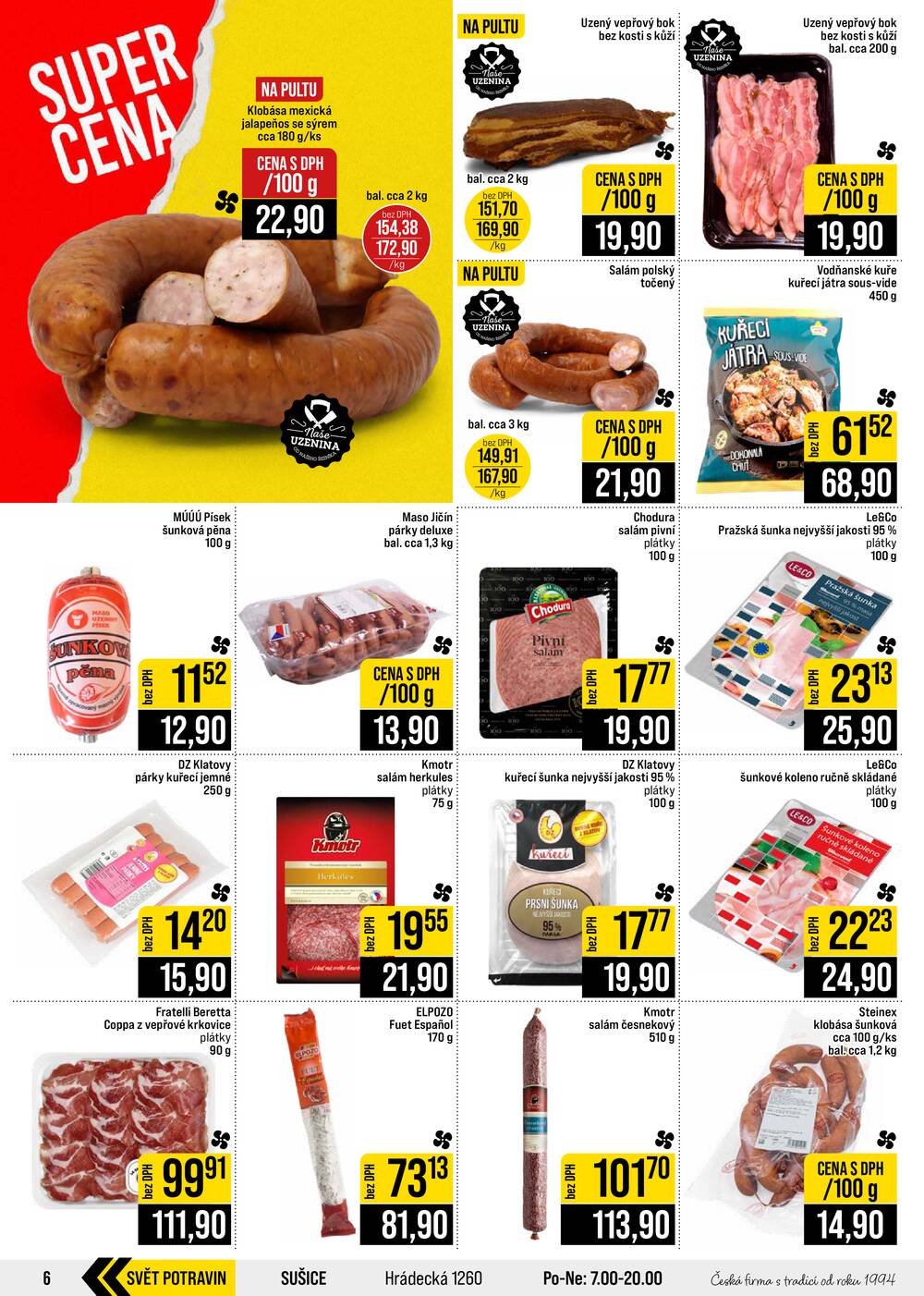 Leták JIP - JIP Cash & Carry Brno, Praha, Ostrava, Jilemnice, Pardubice, Ostrava, Karlovy Vary, Olomouc a Zlín od 2.9. do 8.9.2026 - strana 6 Leták JIP - JIP Cash & Carry Brno, Praha, Ostrava, Jilemnice, Pardubice, Ostrava, Karlovy Vary, Olomouc a Zlín od 2.9. do 8.9.2026 - strana 6