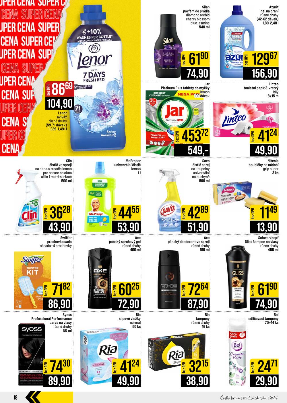 JIP Cash & Carry Brno, Praha, Ostrava, Jilemnice, Pardubice, Ostrava, Karlovy Vary, Olomouc a Zlín od 2.9. do 8.9.2026