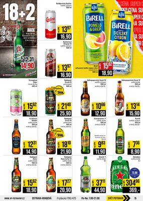 JIP Cash & Carry České Budějovice, Most, Náchod, Polička, Sušice a Svoboda nad Úpou od 2.9. do 8.9.2026