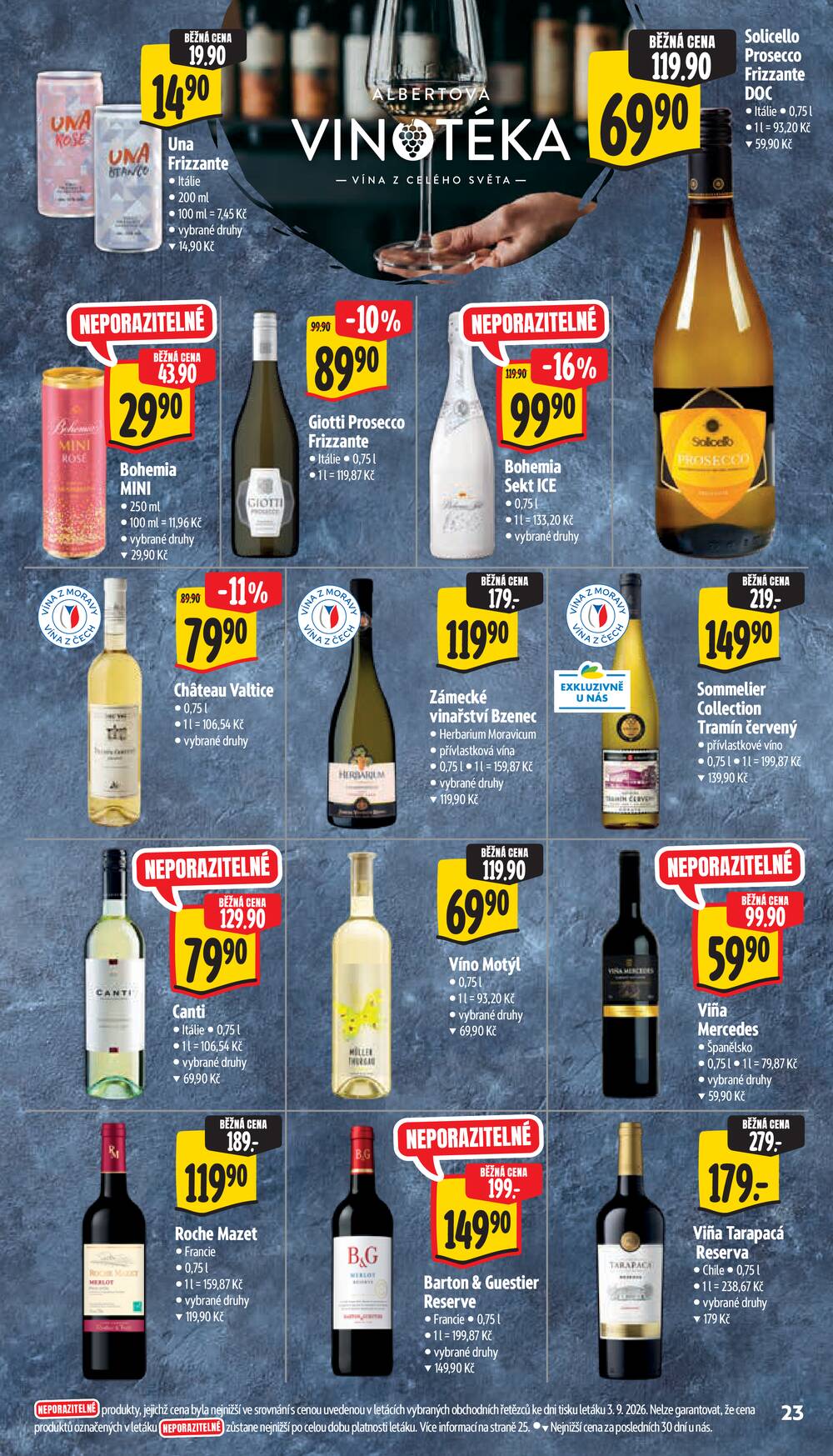 Albert Supermarket od 9.9. do 15.9.2026