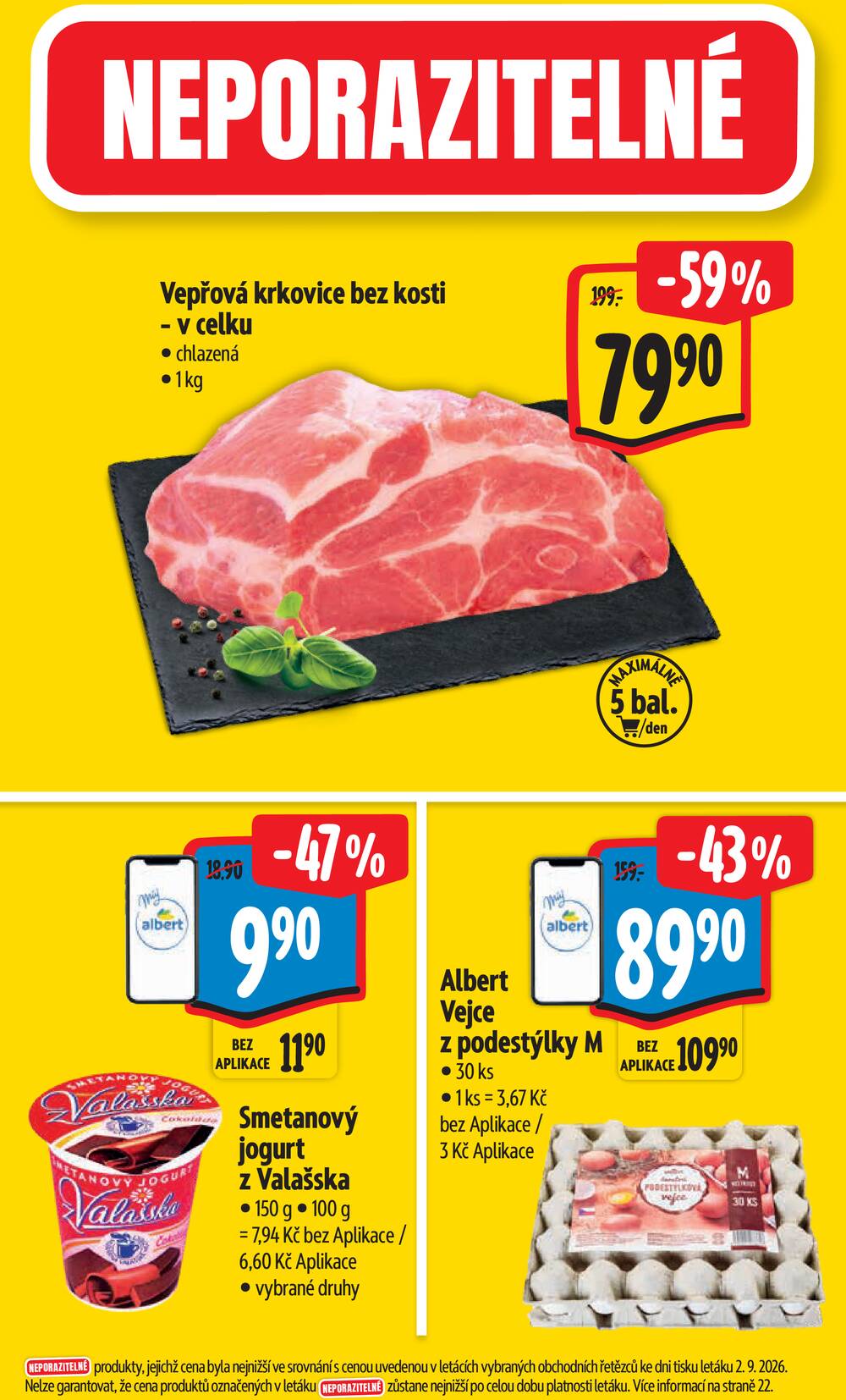 Leták Albert - Albert Hypermarket Jihomoravský od 9.9. do 15.9.2026 - strana 3 Leták Albert - Albert Hypermarket Jihomoravský od 9.9. do 15.9.2026 - strana 3