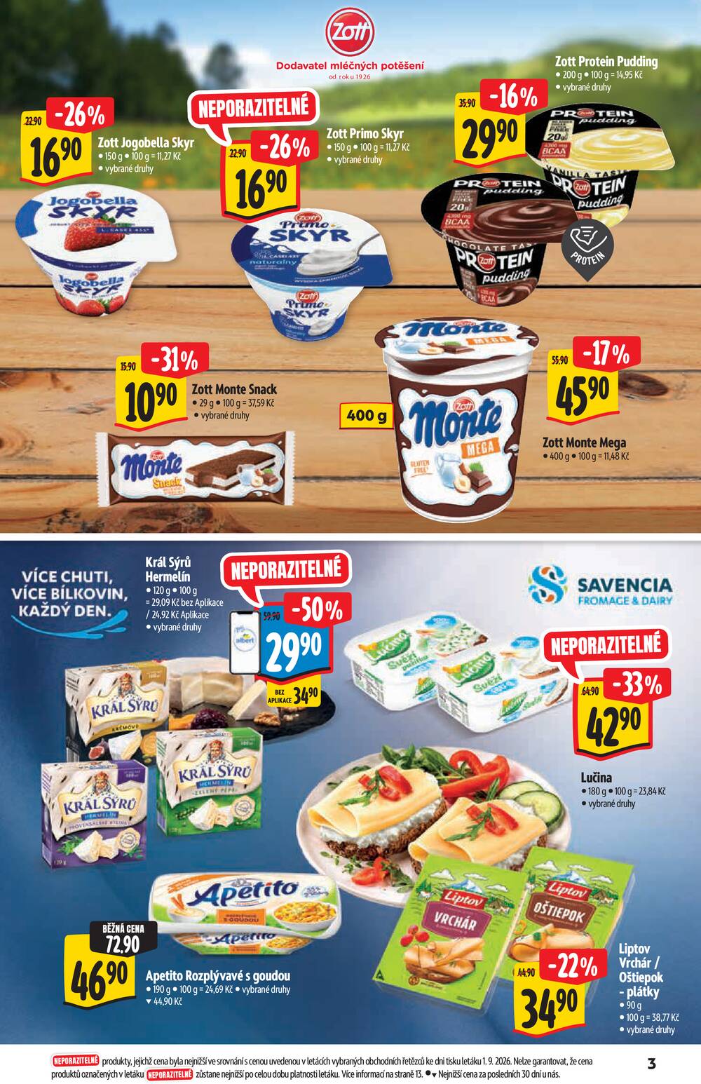 Leták Albert - Albert Supermarket katalog Brand od 9.9. do 22.9.2026 - strana 3