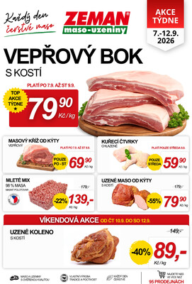 leták ZEMAN maso-uzeniny