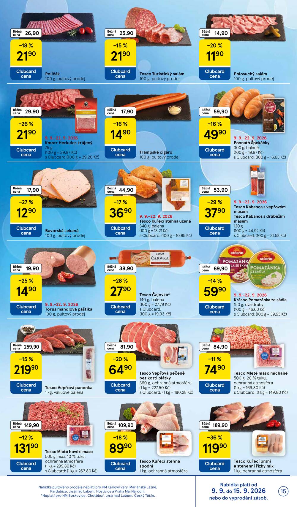 Leták Tesco - Tesco hypermarkety od 9.9. do 15.9.2026 - strana 15 Leták Tesco - Tesco hypermarkety od 9.9. do 15.9.2026 - strana 15