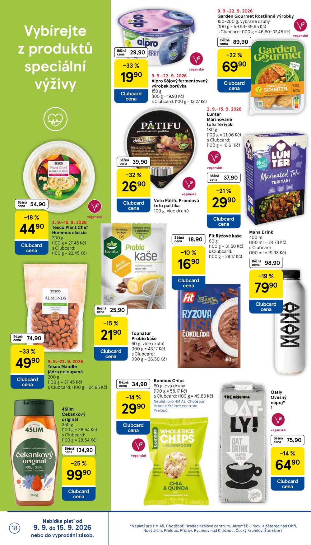 Leták Tesco - Tesco hypermarkety od 9.9. do 15.9.2026 - strana 18 Leták Tesco - Tesco hypermarkety od 9.9. do 15.9.2026 - strana 18