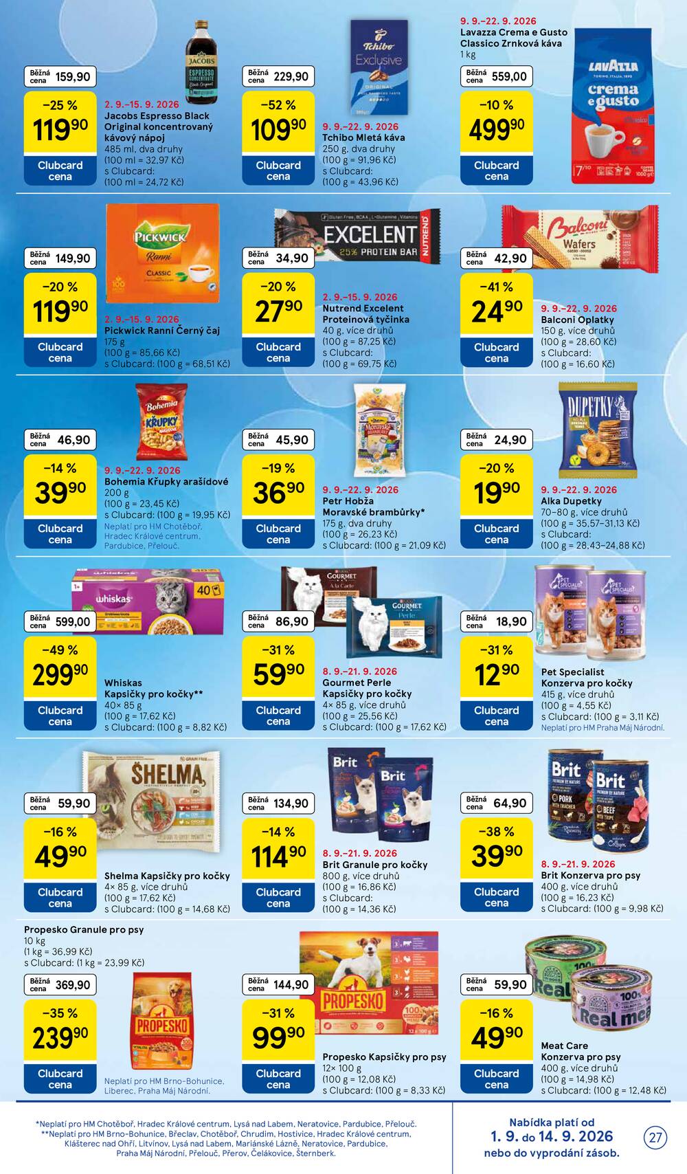 Leták Tesco - Tesco hypermarkety od 9.9. do 15.9.2026 - strana 27 Leták Tesco - Tesco hypermarkety od 9.9. do 15.9.2026 - strana 27
