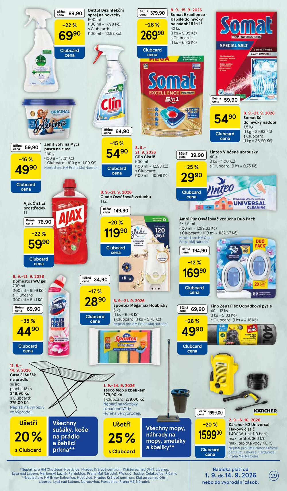 Leták Tesco - Tesco hypermarkety od 9.9. do 15.9.2026 - strana 29 Leták Tesco - Tesco hypermarkety od 9.9. do 15.9.2026 - strana 29