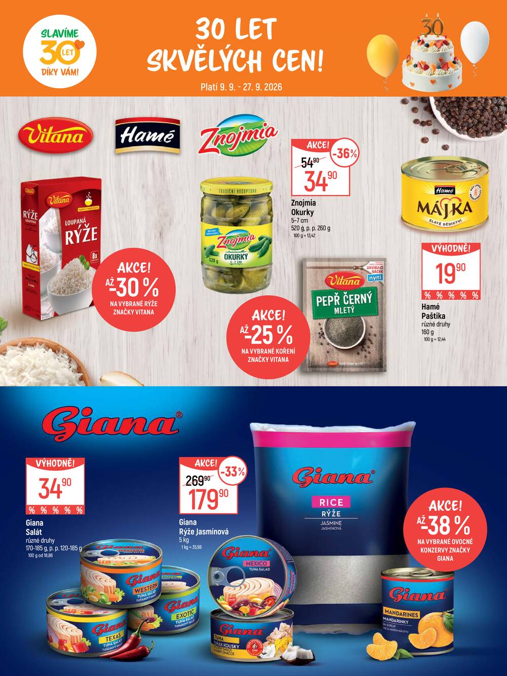 Akční leták Globus 9.9. - 27.9.2026 - Globus Praha - Čakovice