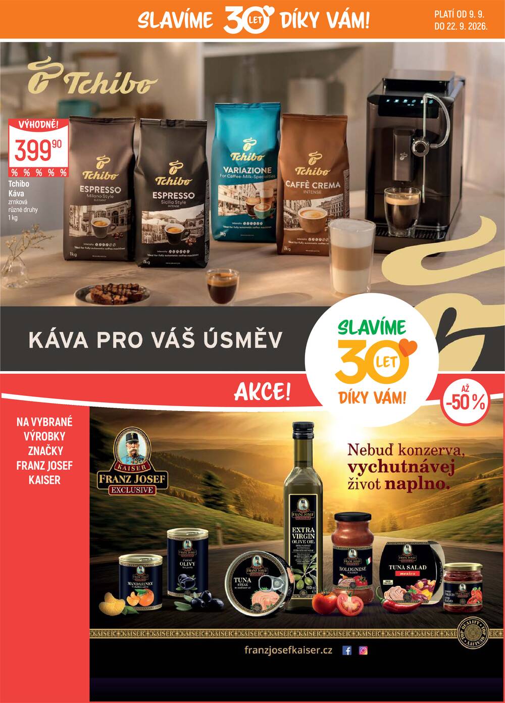 Akční leták Globus 9.9. - 22.9.2026 - Globus Praha - Čakovice