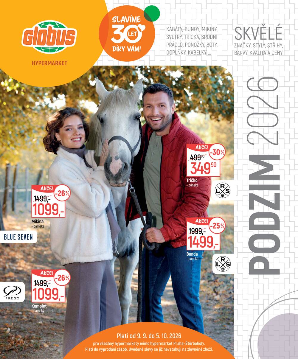 Leták Globus - Akční leták Globus 9.9. - 5.10.2026 - Globus Praha - Zličín - strana 1 Leták Globus - Akční leták Globus 9.9. - 5.10.2026 - Globus Praha - Zličín - strana 1