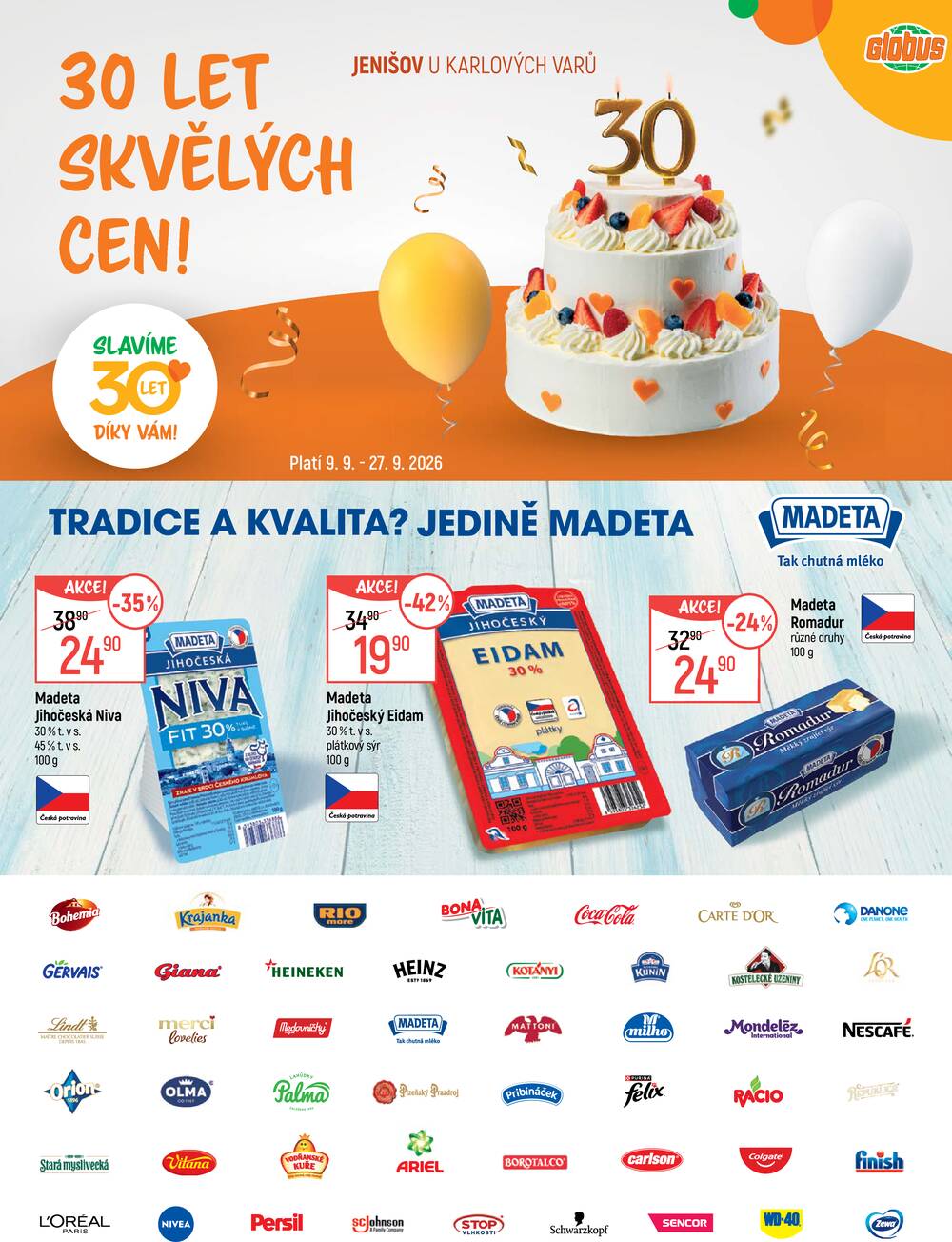 Leták Globus - Akční leták Globus 9.9. - 27.9.2026 - Globus Jenišov u Karlových Varů - strana 1 Leták Globus - Akční leták Globus 9.9. - 27.9.2026 - Globus Jenišov u Karlových Varů - strana 1