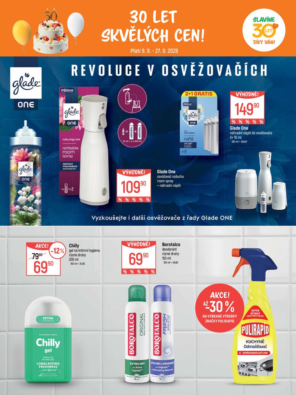 Akční leták Globus 9.9. - 27.9.2026 - Globus Jenišov u Karlových Varů