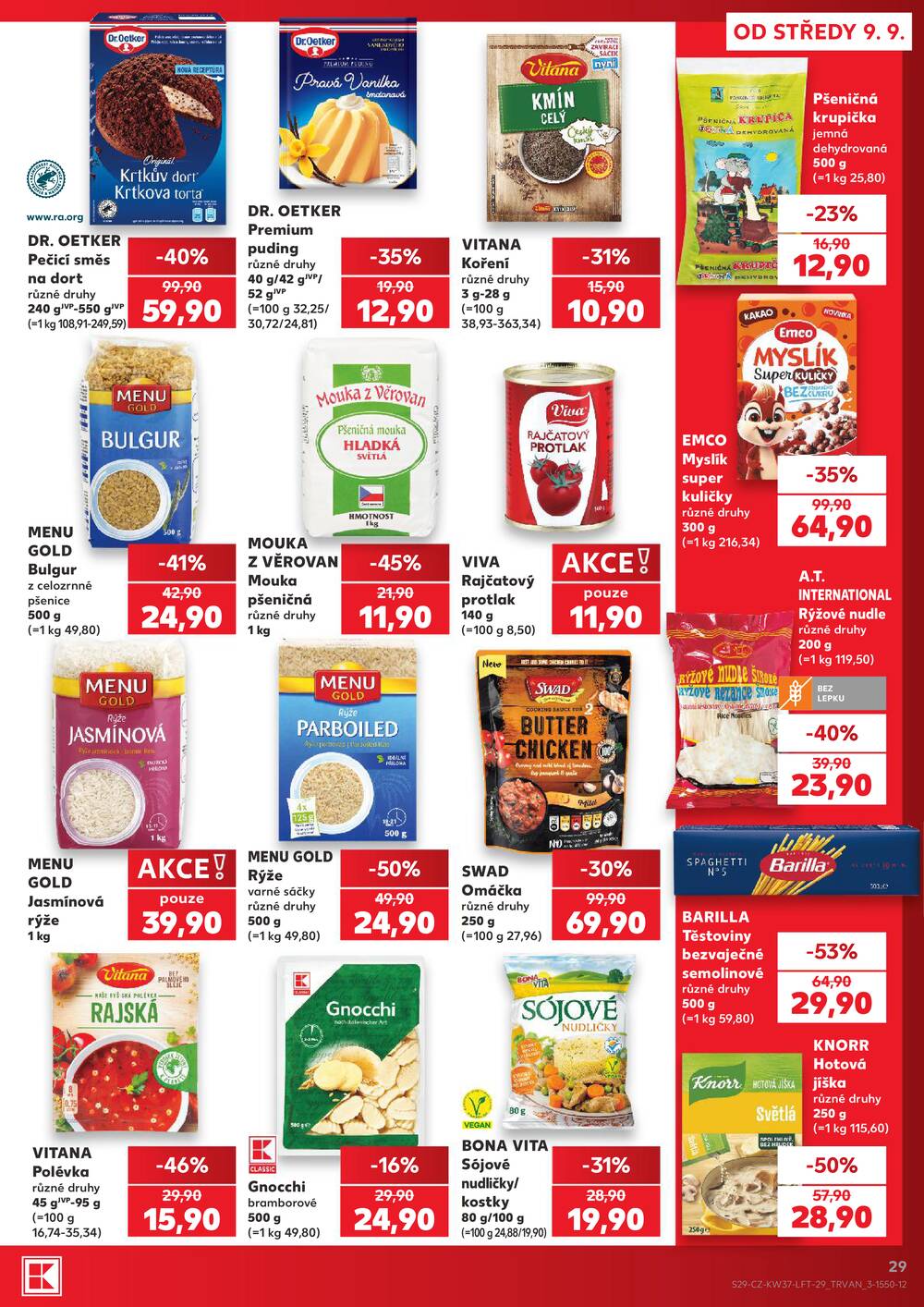 Kaufland 9.9. - 15.9. - Kaufland - Praha 3 (Jarov)