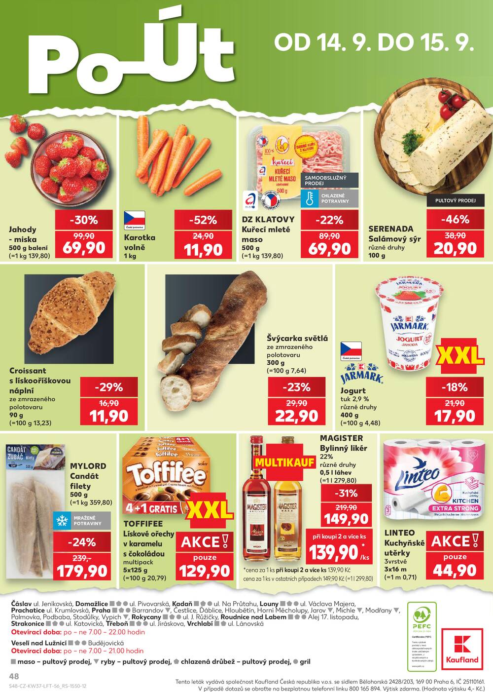 Kaufland 9.9. - 15.9. - Kaufland - Praha 3 (Jarov)