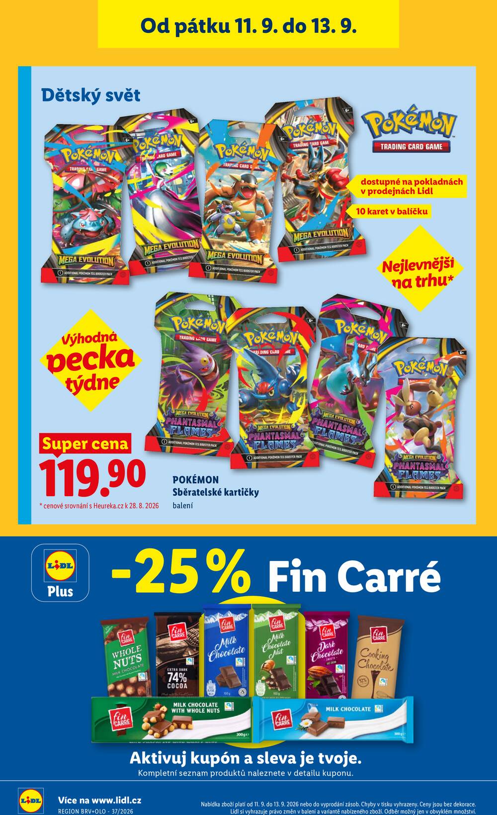 Lidl Čtvrtek od 10.9. do 13.9.2026