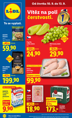 Lidl Čtvrtek od 10.9. do 13.9.2026