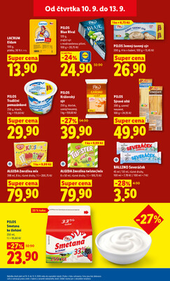 Lidl Čtvrtek od 10.9. do 13.9.2026