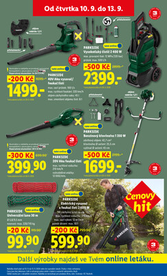 Lidl Čtvrtek od 10.9. do 13.9.2026