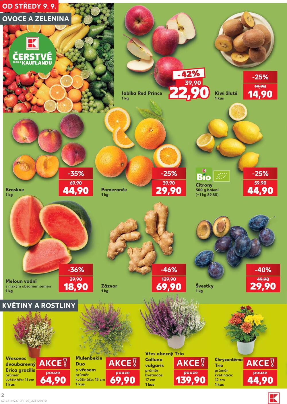 Leták Kaufland - Kaufland 9.9. - 15.9. - Kaufland - Kuřim - strana 2