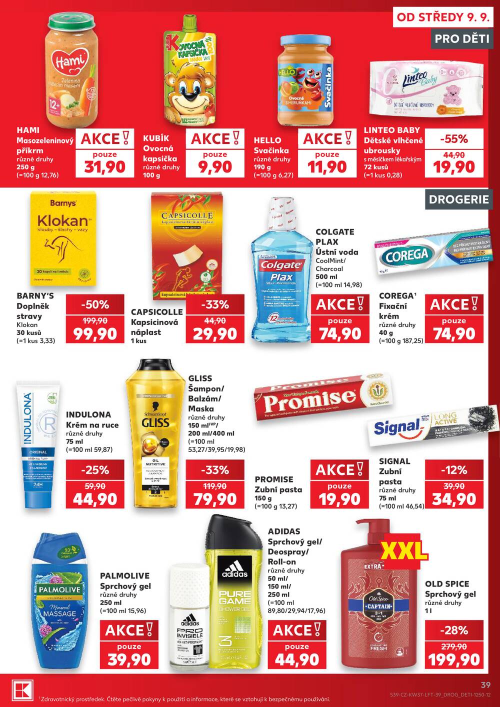 Leták Kaufland - Kaufland 9.9. - 15.9. - Kaufland - Brno - Židenice - strana 39