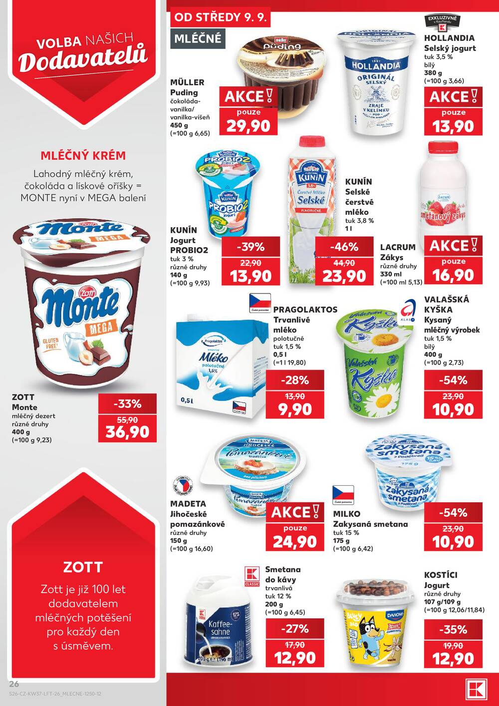 Leták Kaufland - Kaufland 9.9. - 15.9. - Kaufland - Pardubice (Bělehradská) - strana 26