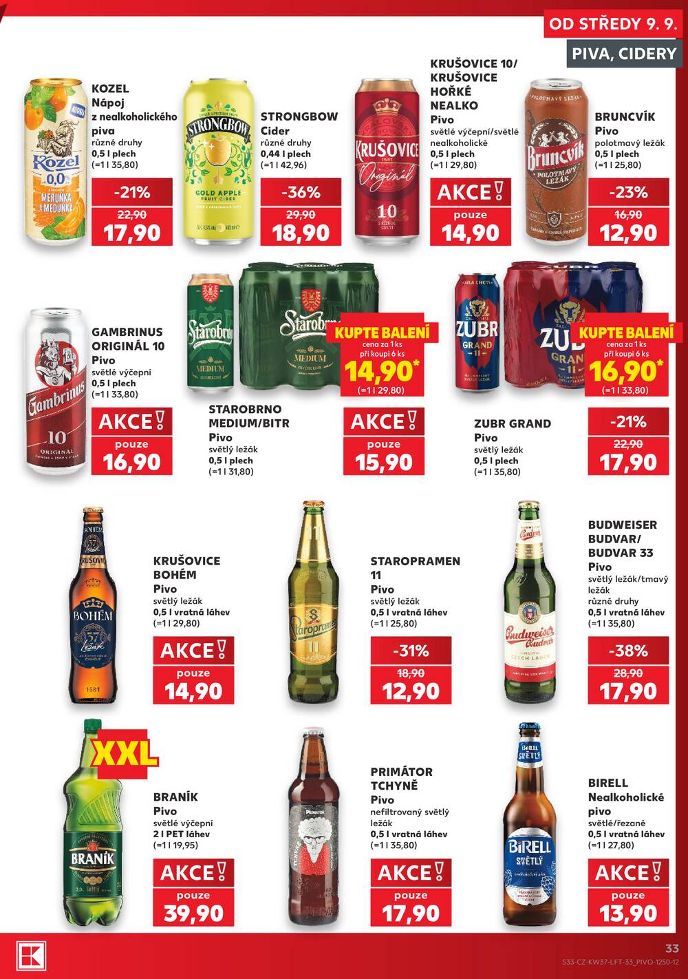 Kaufland 9.9. - 15.9. - Kaufland - Roudnice nad Labem