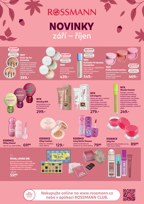 Leták ROSSMANN katalog Novinky 9.9. - 6.10.