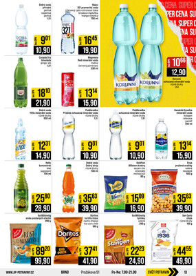 JIP Cash & Carry Brno, Praha, Ostrava, Jilemnice, Pardubice, Ostrava, Karlovy Vary, Olomouc a Zlín od 9.9. do 15.9.2026