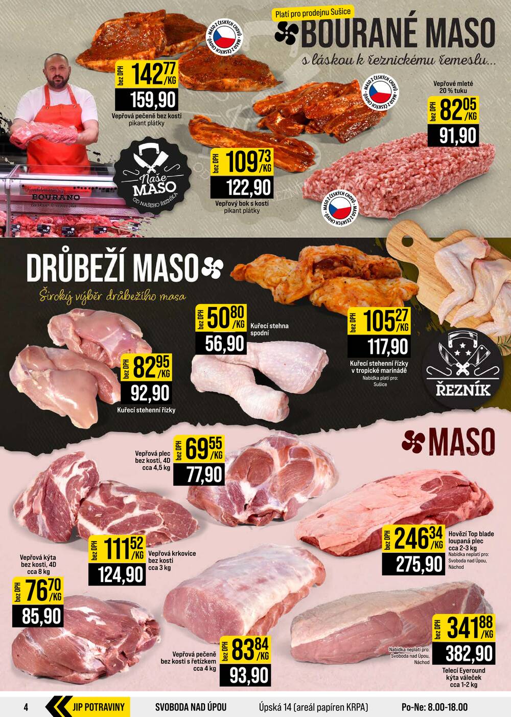 Leták JIP - JIP Cash & Carry České Budějovice, Most, Náchod, Polička, Sušice a Svoboda nad Úpou od 9.9. do 15.9.2026 - strana 4 Leták JIP - JIP Cash & Carry České Budějovice, Most, Náchod, Polička, Sušice a Svoboda nad Úpou od 9.9. do 15.9.2026 - strana 4