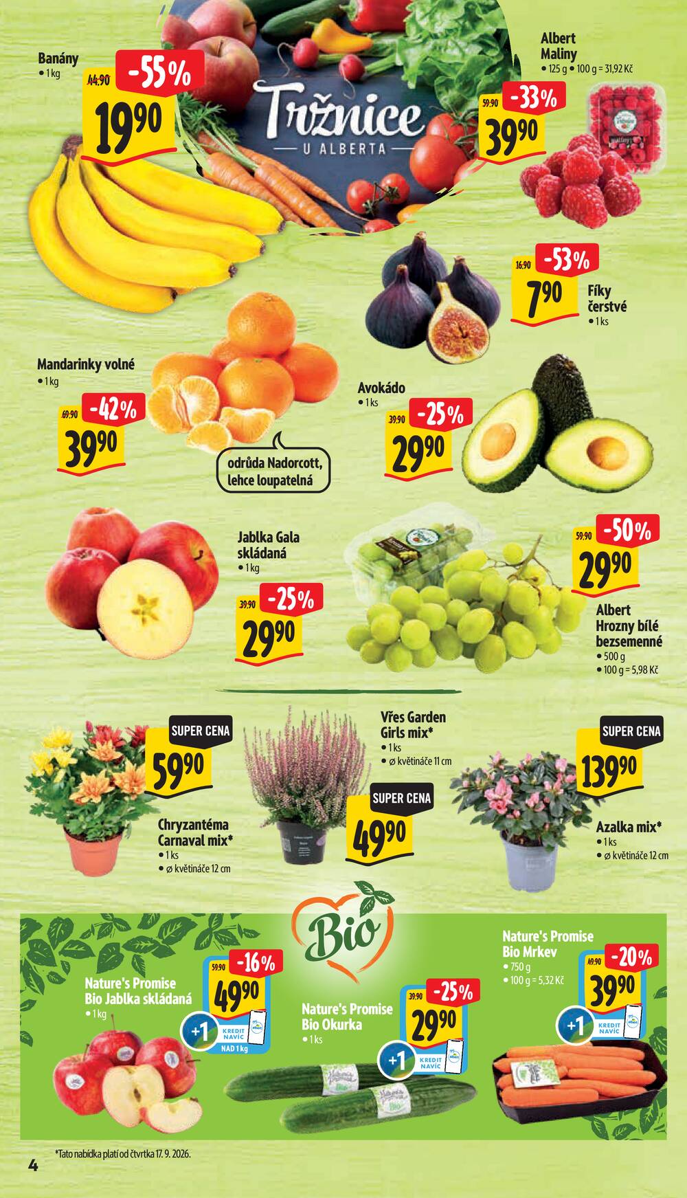 Leták Albert - Albert Hypermarket od 16.9. do 22.9.2026 - strana 4 Leták Albert - Albert Hypermarket od 16.9. do 22.9.2026 - strana 4