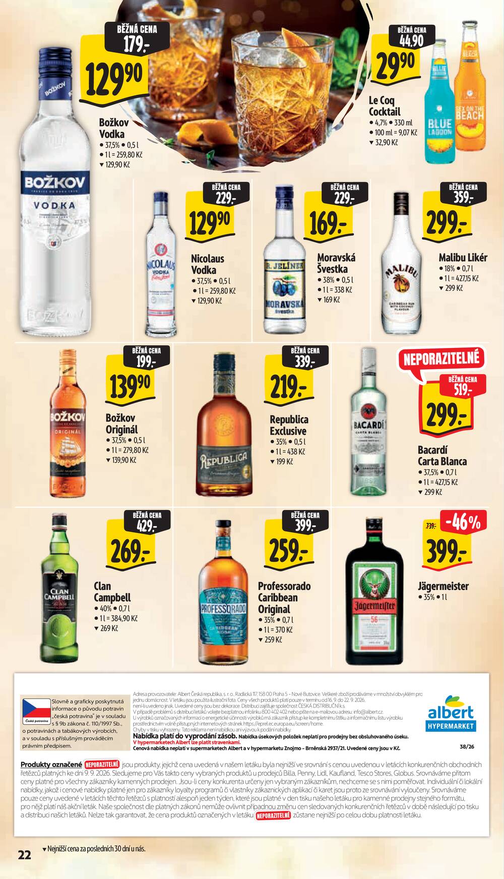Albert Hypermarket Jihomoravský od 16.9. do 22.9.2026