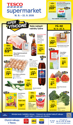 Leták Tesco supermarkety od 16.9. do 22.9.2026