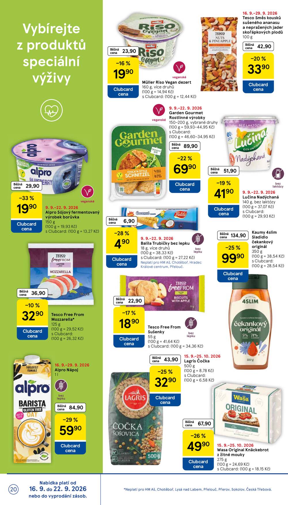 Leták Tesco - Tesco hypermarkety od 16.9. do 22.9.2026 - strana 20