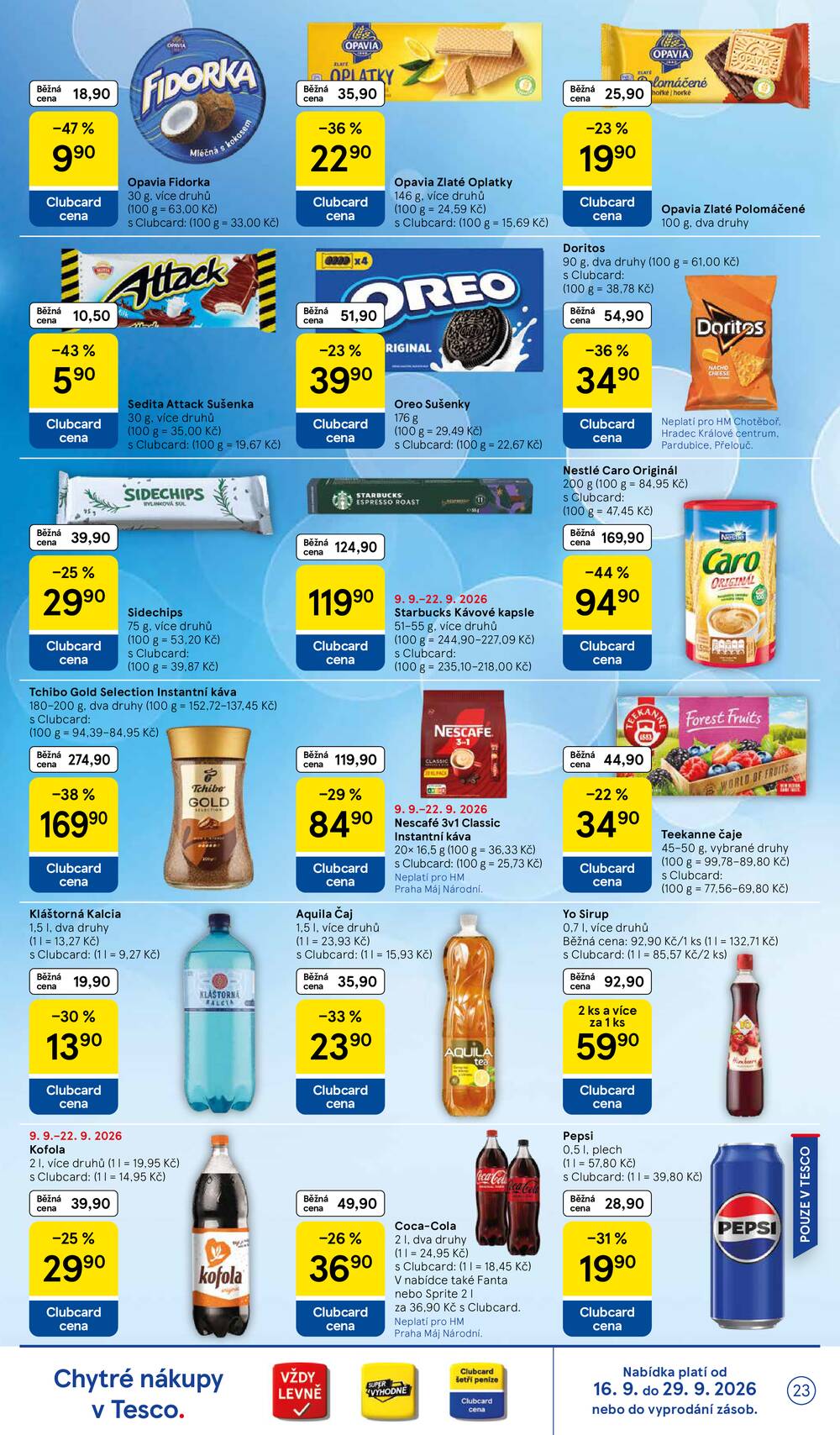 Tesco hypermarkety od 16.9. do 22.9.2026