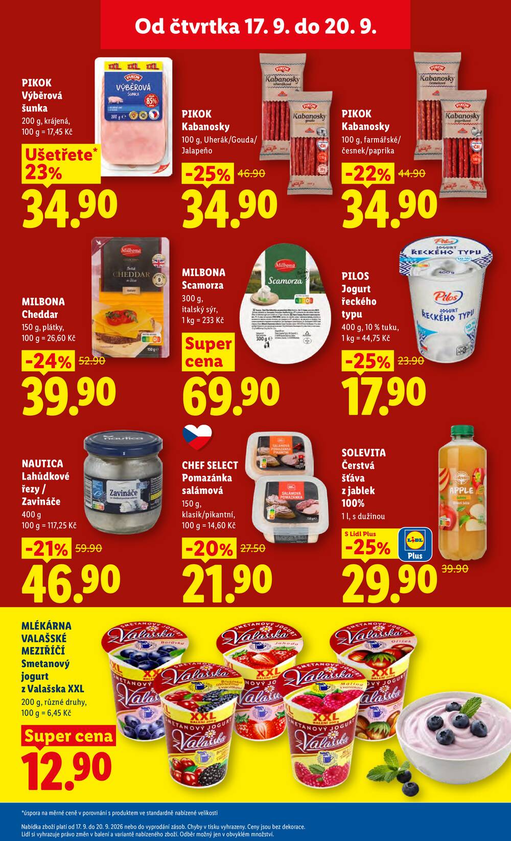 Lidl Čtvrtek od 17.9. do 20.9.2026