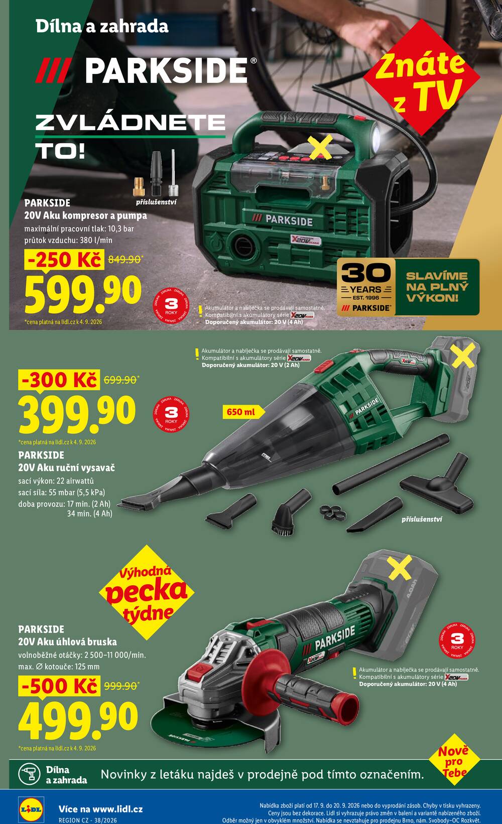 Lidl Čtvrtek od 17.9. do 20.9.2026