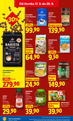 Lidl Čtvrtek od 17.9. do 20.9.2026