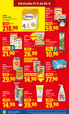 Lidl Čtvrtek od 17.9. do 20.9.2026