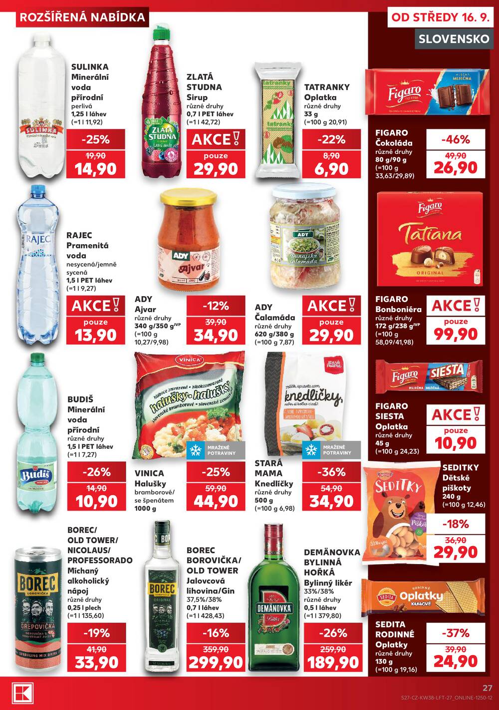 Kaufland 16.9. - 22.9. - Kaufland - Prostějov (Olomoucká)