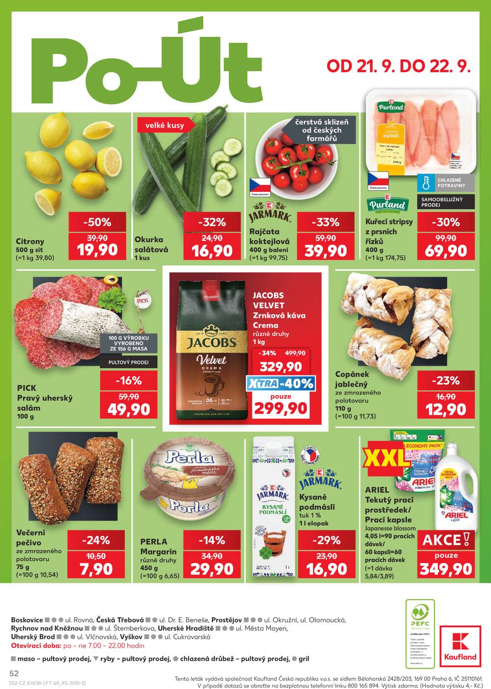 Kaufland 16.9. - 22.9. - Kaufland - Prostějov (Olomoucká)