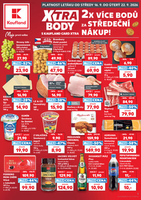 Leták Kaufland 16.9. - 22.9. - Kaufland - Mělník