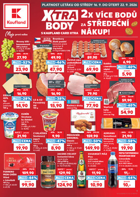 Leták Kaufland 16.9. - 22.9. - Kaufland - Přerov Lýsky