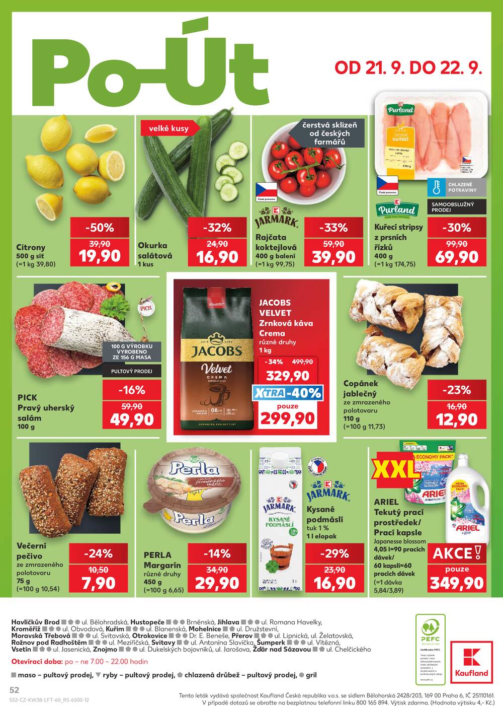 Kaufland 16.9. - 22.9. - Kaufland - Havlíčkův Brod